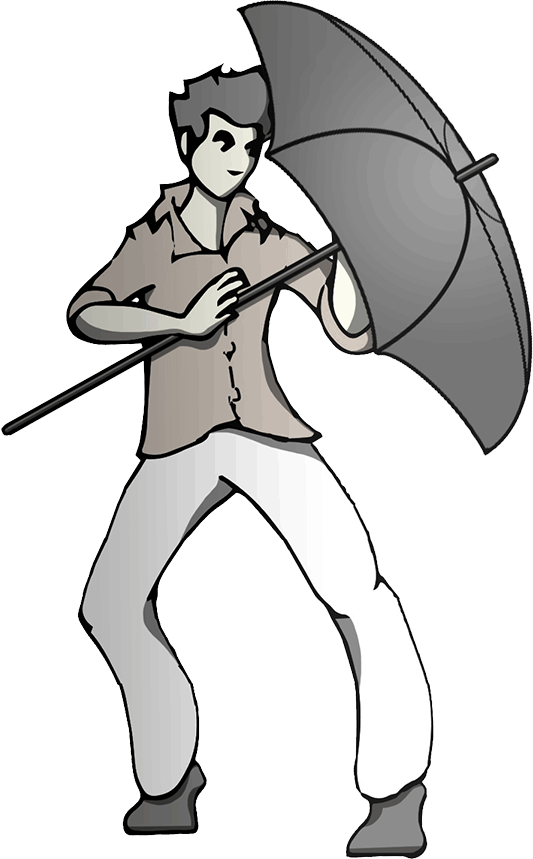 sin using an umbrella